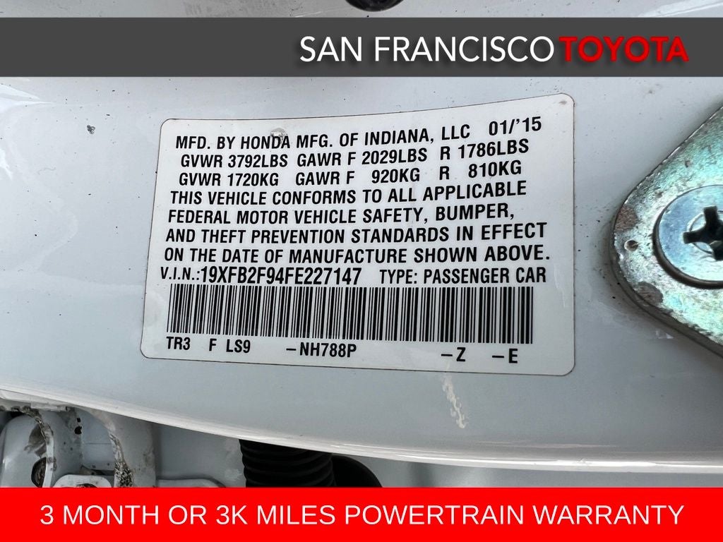 2015 Honda Civic EX-L