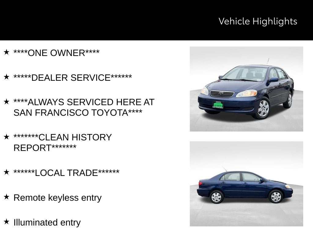 2006 Toyota Corolla LE
