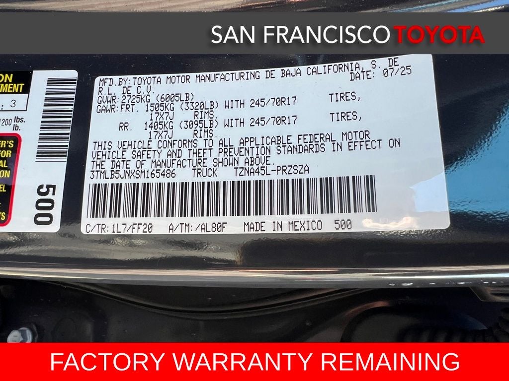 2025 Toyota Tacoma SR5