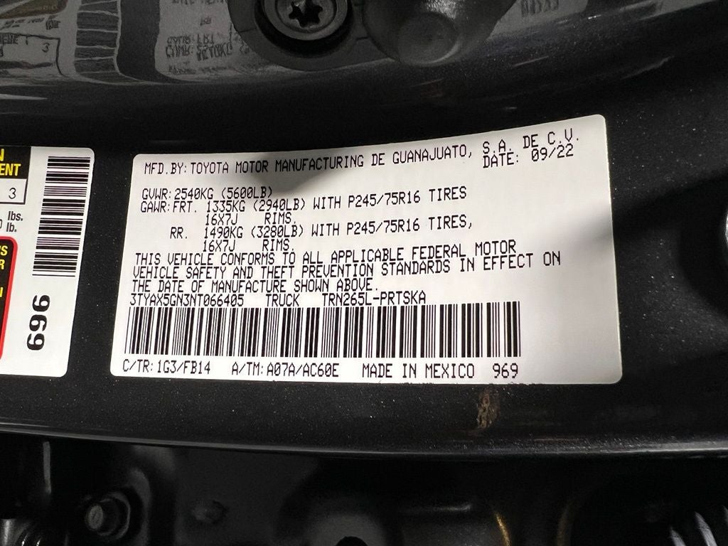 2022 Toyota Tacoma SR