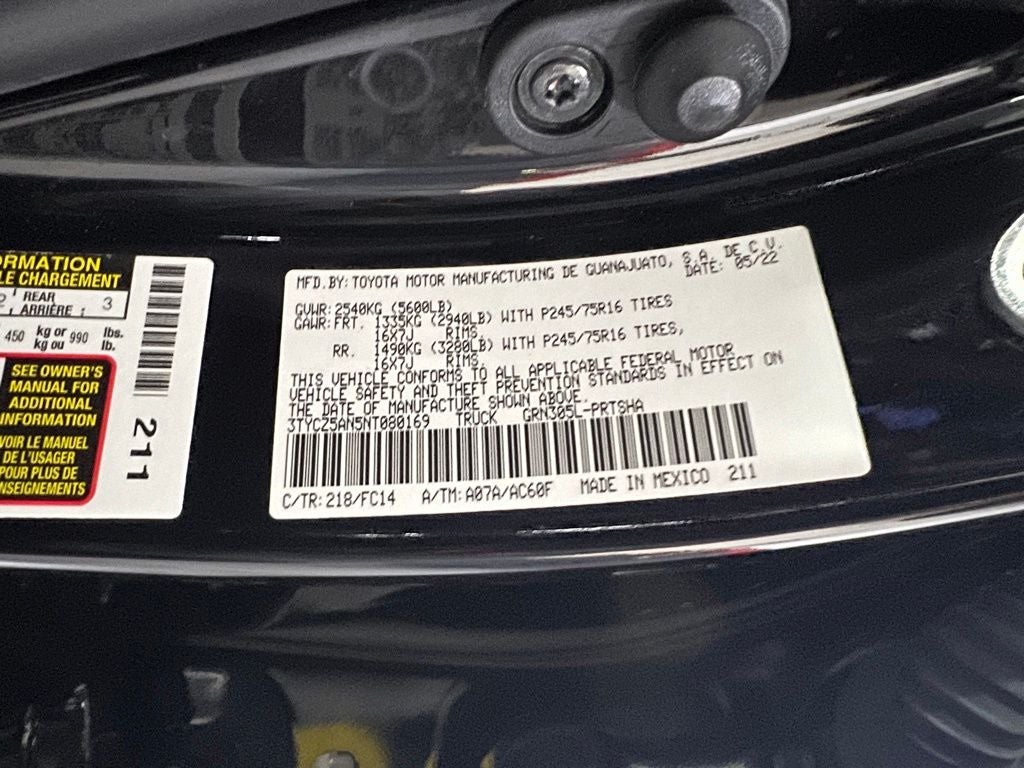 2022 Toyota Tacoma SR5 V6