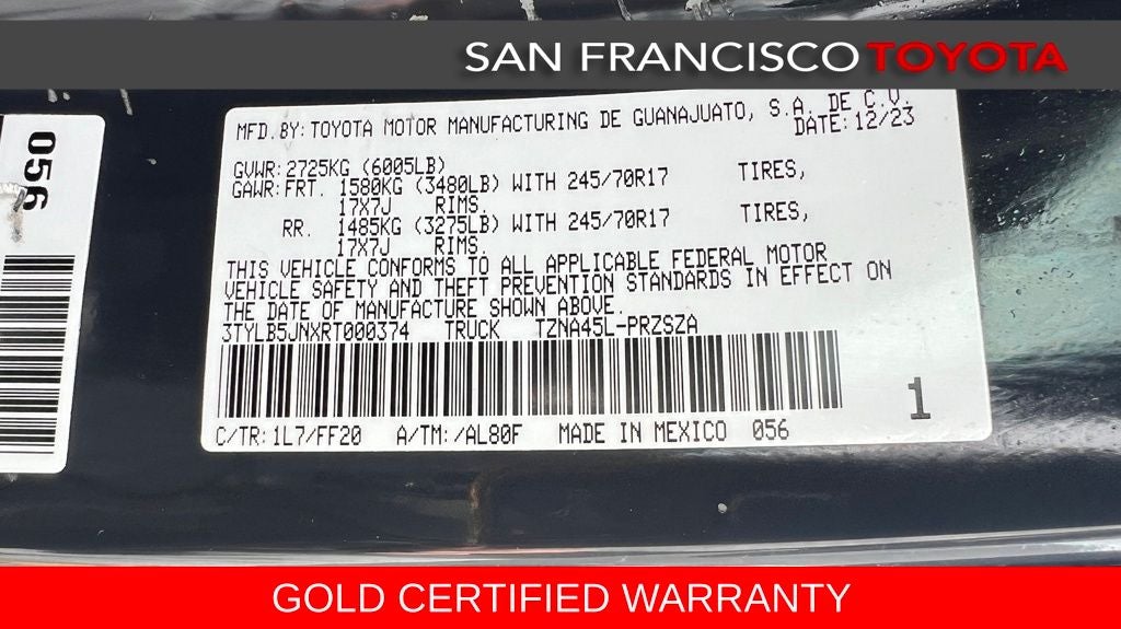 2024 Toyota Tacoma SR5