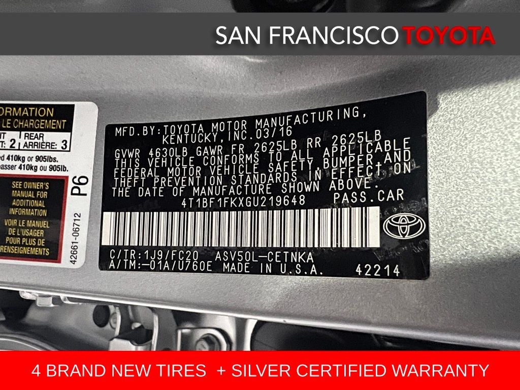 2016 Toyota Camry LE