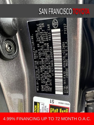 2020 Toyota Camry LE