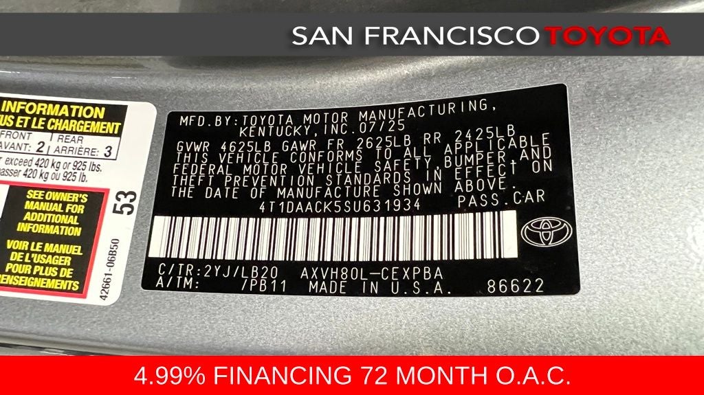 2025 Toyota Camry XSE