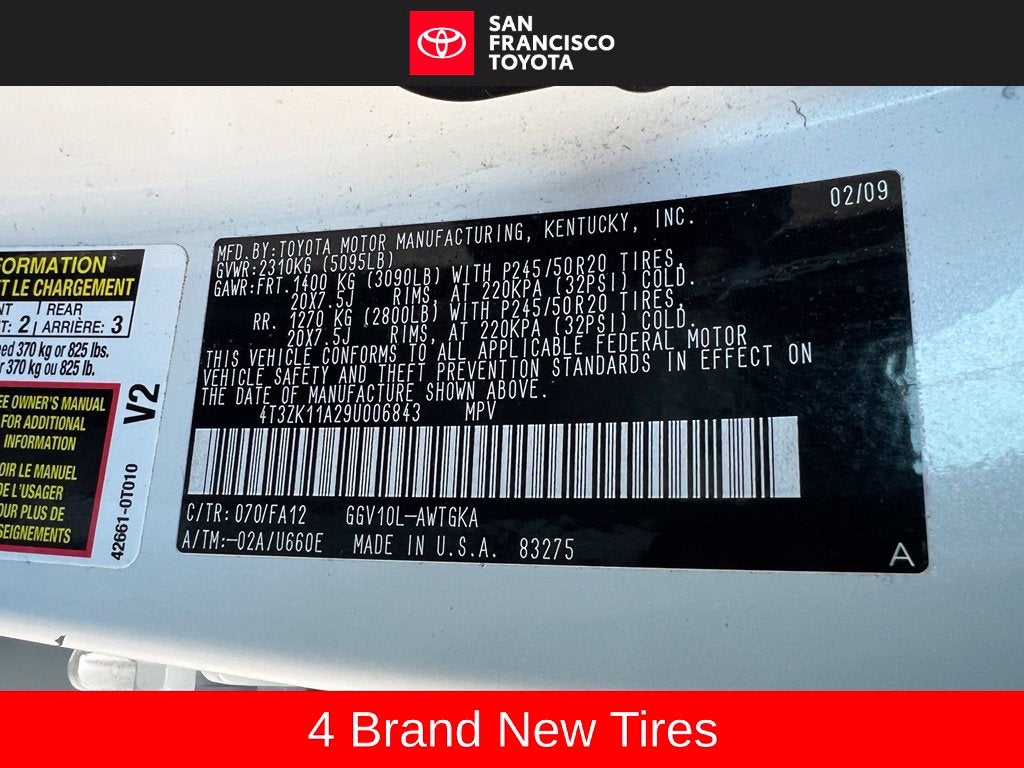 2009 Toyota Venza 4dr Wgn V6 FWD (Natl)