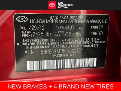 2012 Hyundai Sonata Limited