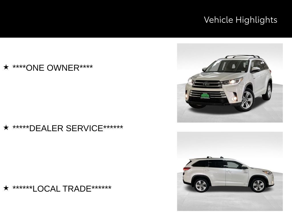 2018 Toyota Highlander Hybrid Limited