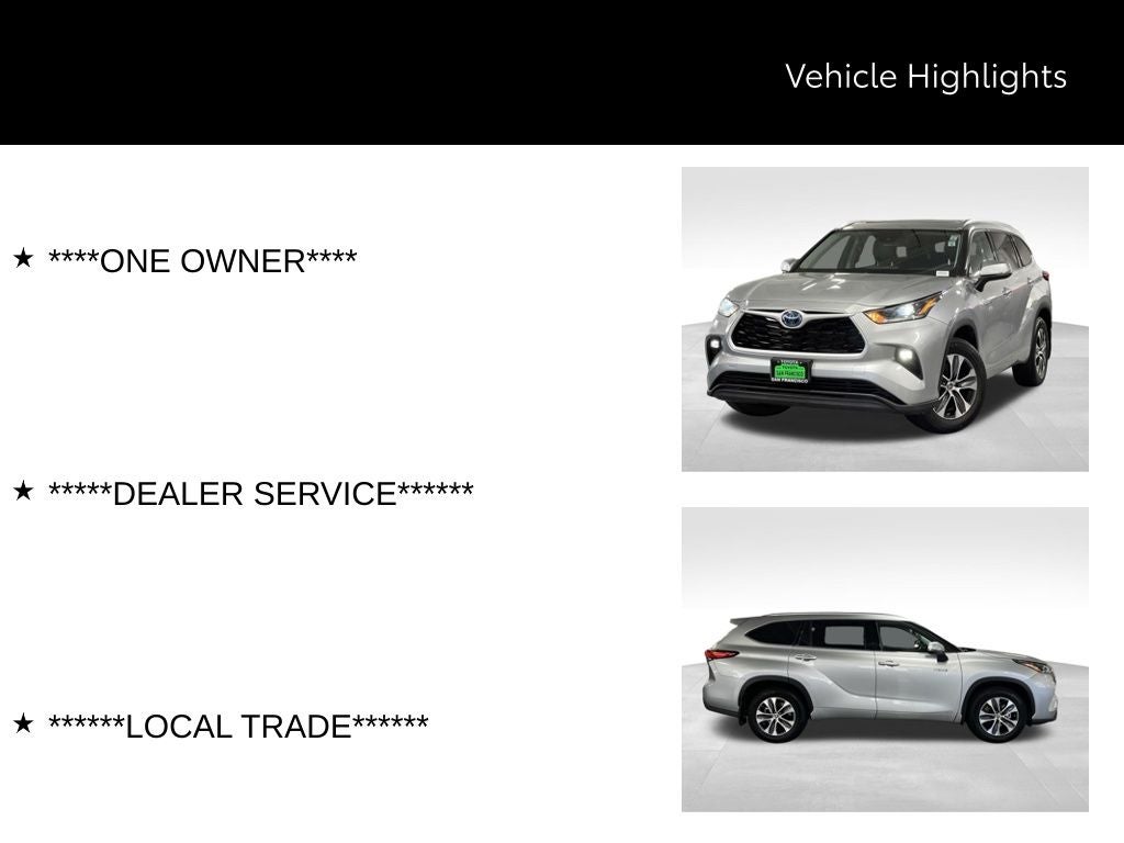 2021 Toyota Highlander Hybrid XLE