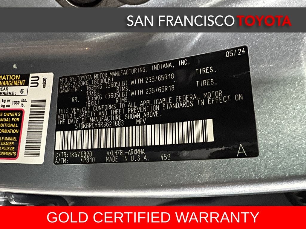 2024 Toyota Highlander Hybrid XLE