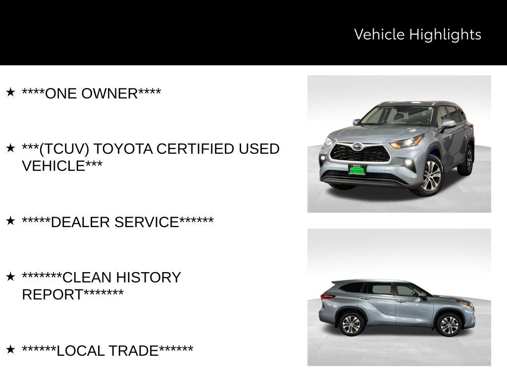 2024 Toyota Highlander Hybrid XLE