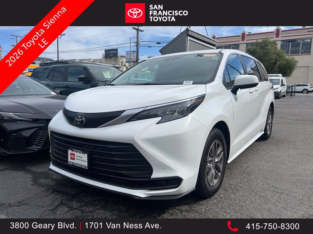 2026 Toyota Sienna LE 8 Passenger