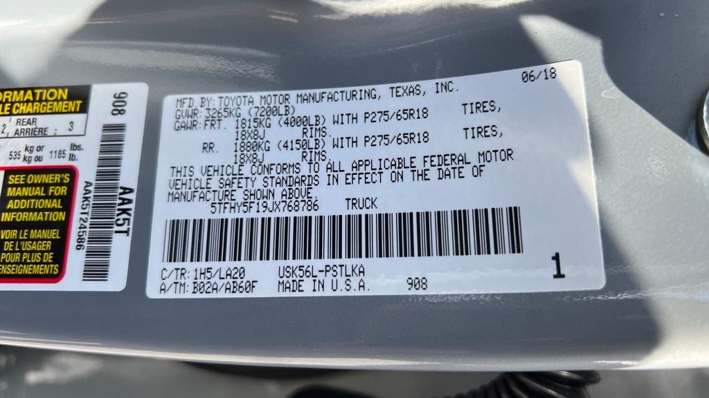 2018 Toyota Tundra Limited