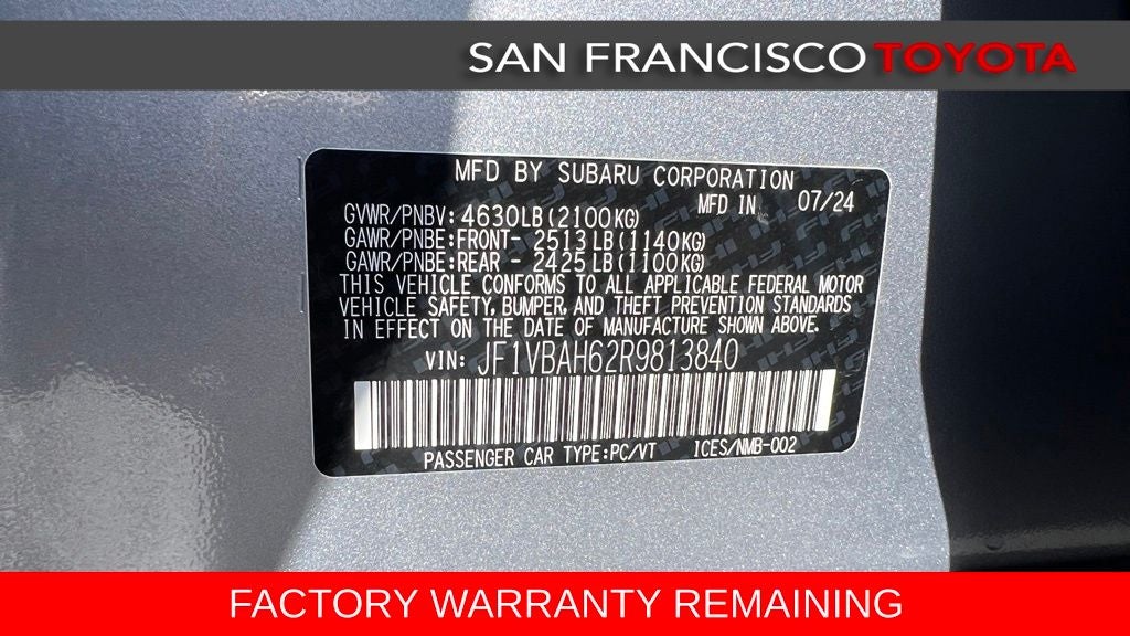 2024 Subaru WRX Premium