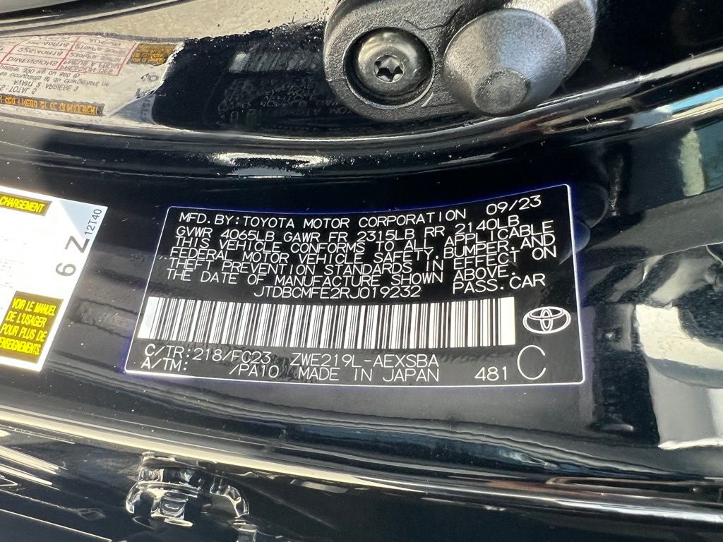 2024 Toyota Corolla Hybrid SE