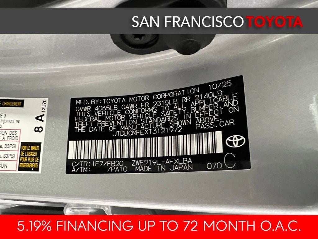2026 Toyota Corolla Hybrid LE