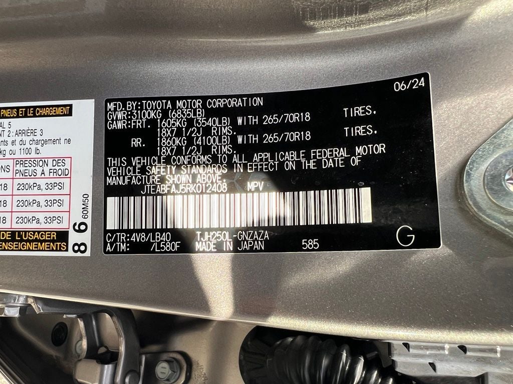 2024 Toyota Land Cruiser 4WD (Natl)