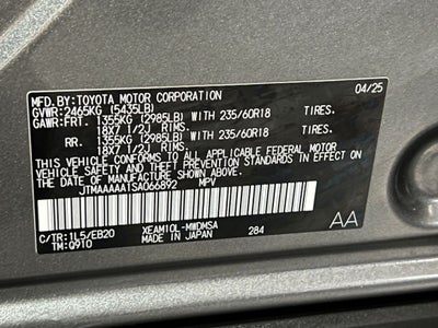 2025 Toyota bZ4X XLE