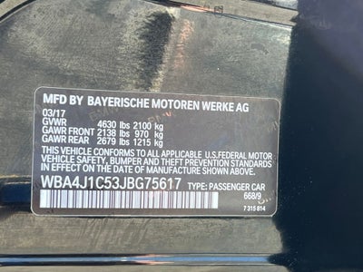 2018 BMW 4 Series 430i Gran Coupe