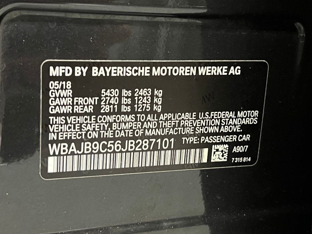 2018 BMW 5 Series M550i xDrive