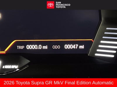 2026 Toyota GR Supra MkV Final Edition