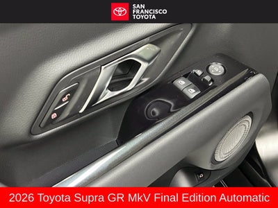 2026 Toyota GR Supra MkV Final Edition
