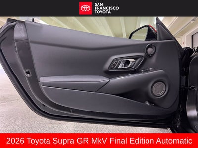 2026 Toyota GR Supra MkV Final Edition
