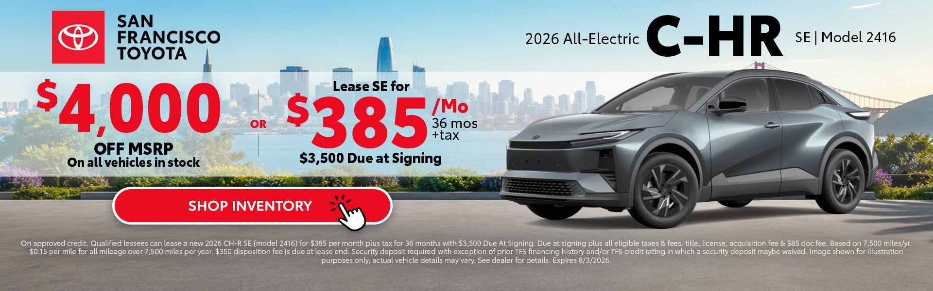 2026 Toyota All Electric C-HR