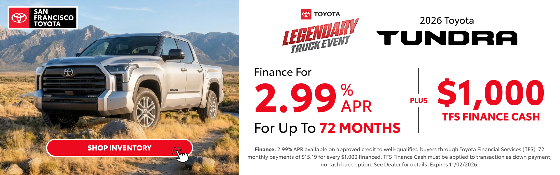 2026 Tundra Offer