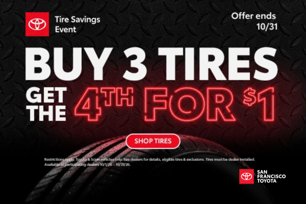 Buy 3 tires get the 4th for $1