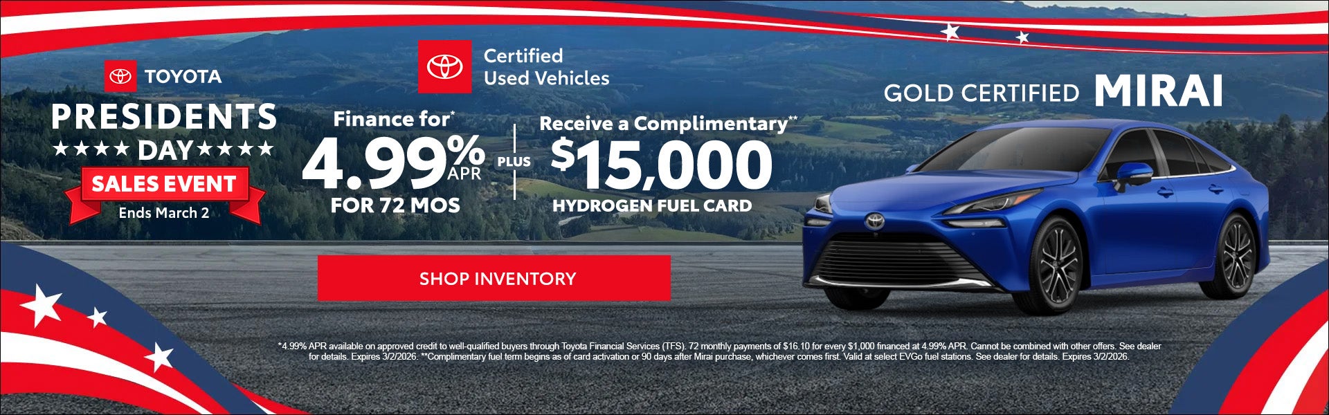 Gold Certified2022 Toyota Mirai XLE 